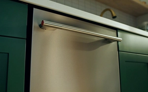 A close up of a KitchenAid® Dishwasher.