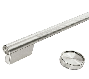A Stainless Steel handle and knob.