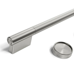 A Stainless Steel handle and knob.