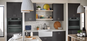 A Juniper wall oven in a contemporary kitchen.