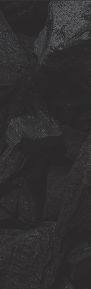 A close-up of a black ore.