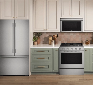 A Stainless Steel range in a contemporary kitchen.