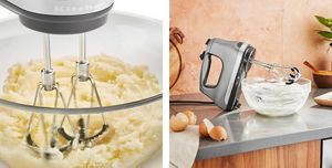 A 6-Speed Hand Mixer with Flex Edge Beaters.