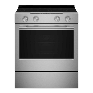 A KitchenAid® Induction Slide-In Range.