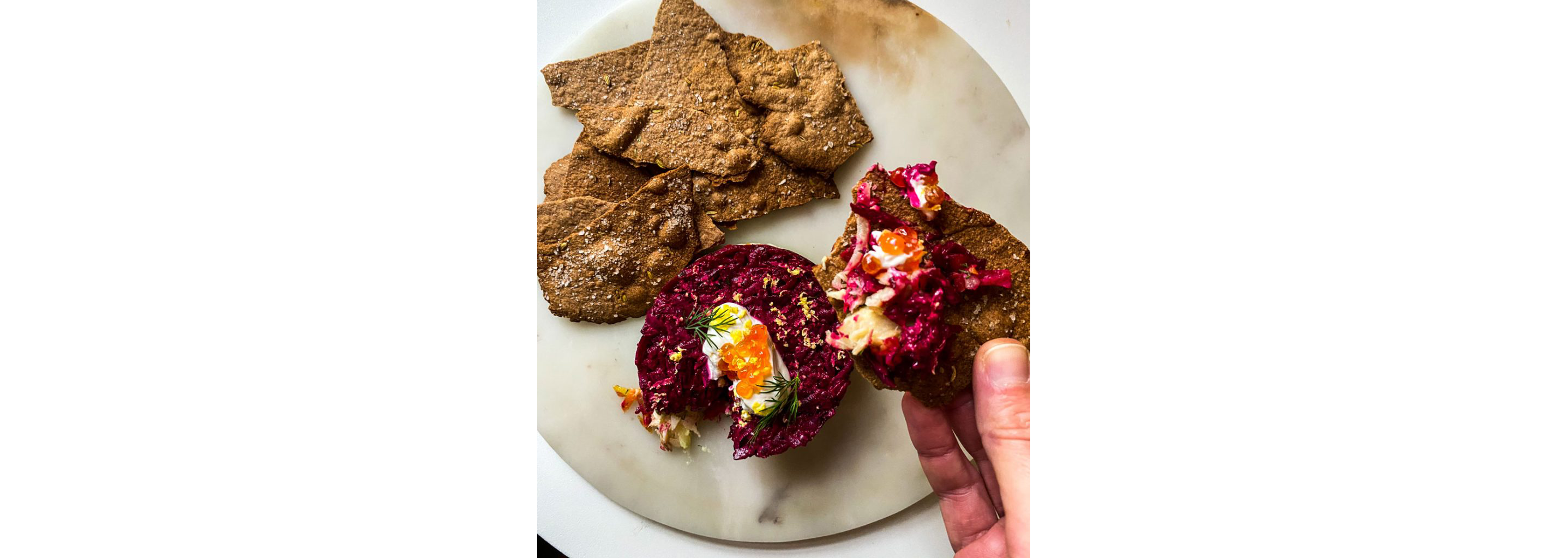 Beetroot dip.