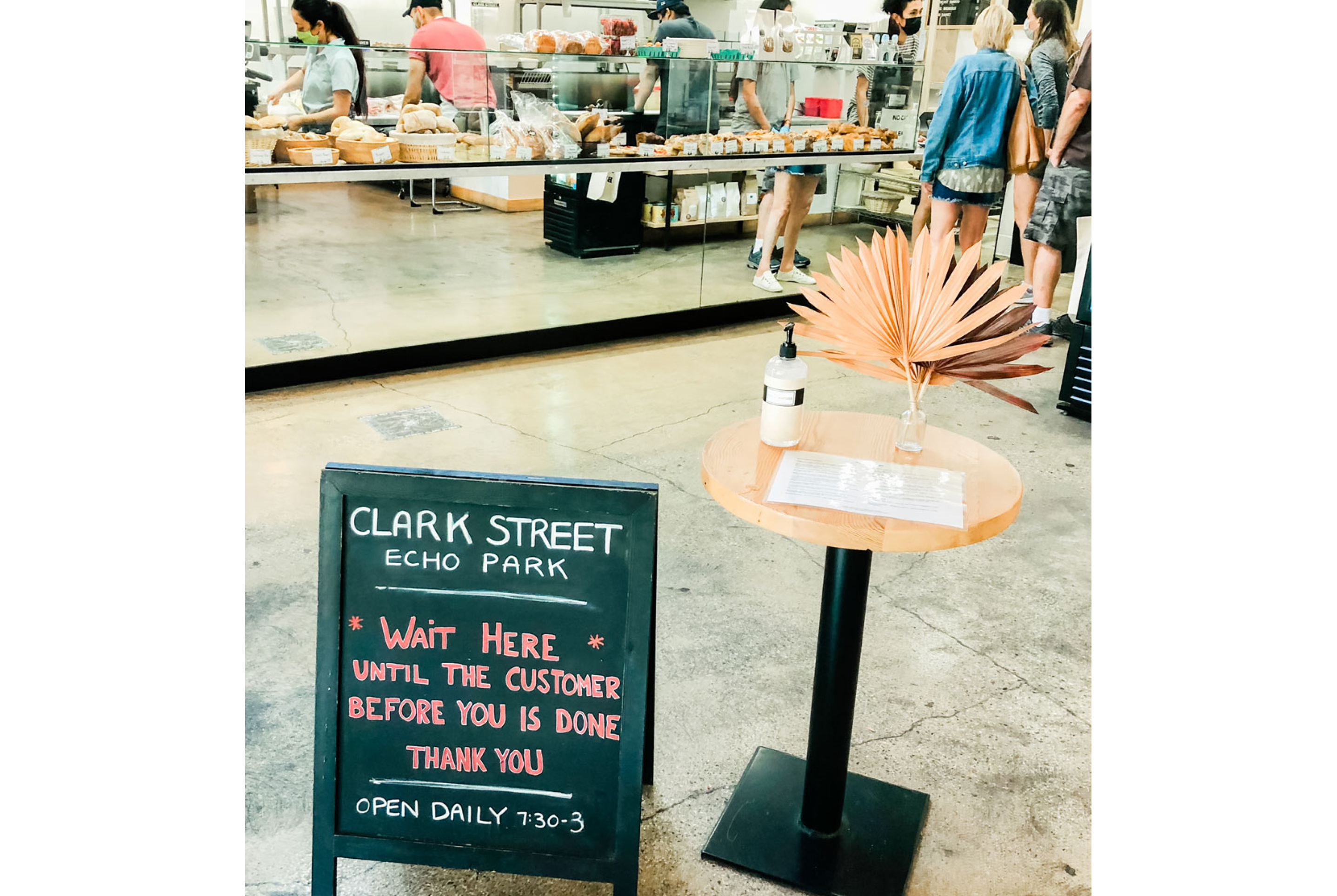 Clark Street's interior signage.
