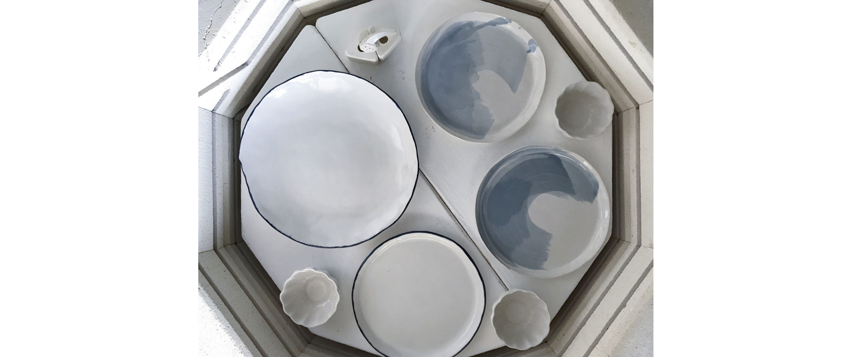 Ceramic dishes by Lee Ee Vee.