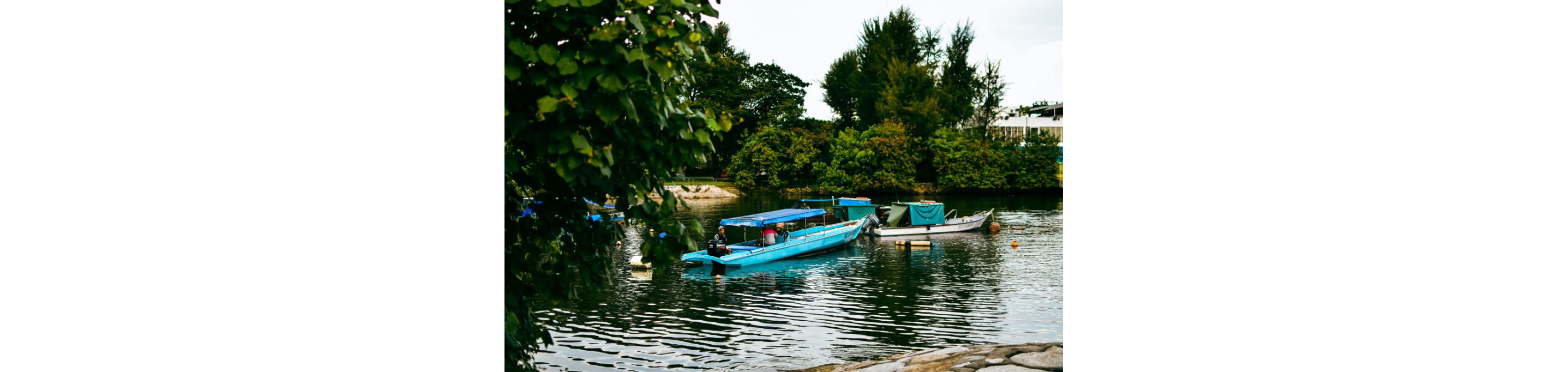 Fishermen waiting in the harbor.
