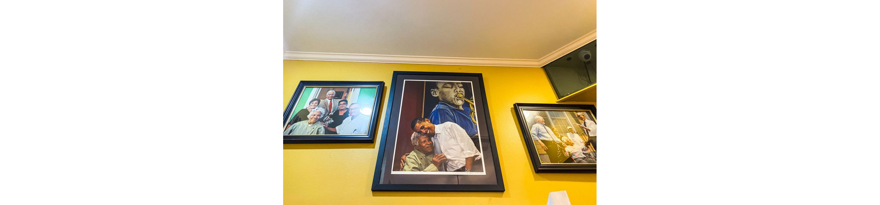 Historic photographs taken at Dooky Chase's Restaurant.