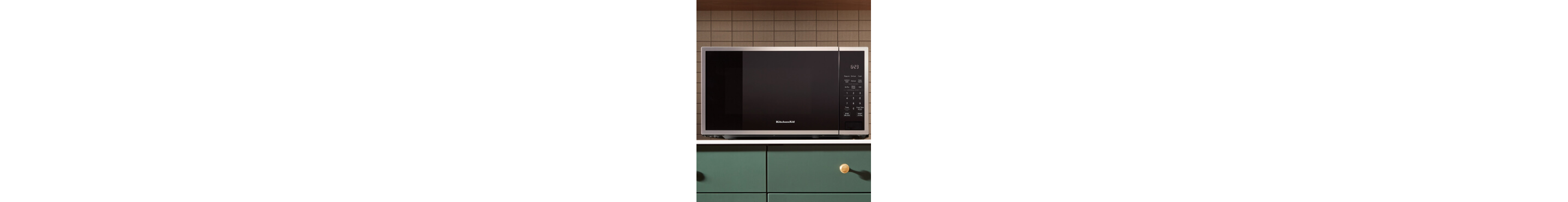 A KitchenAid® countertop microwave