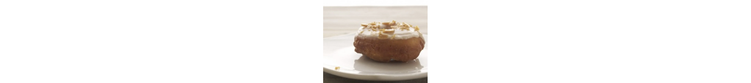 Rum glazed doughnuts with toffee crunch