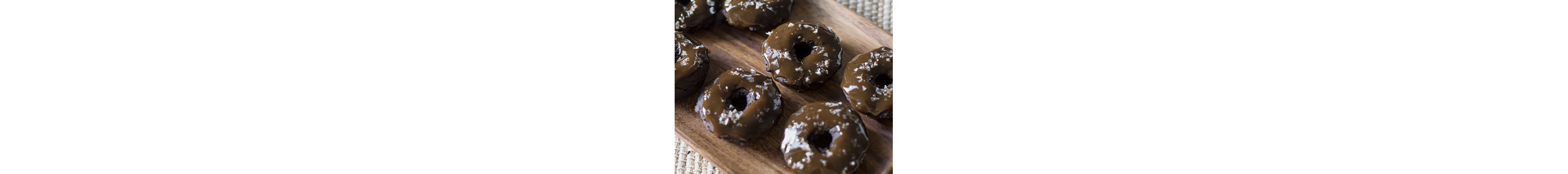 Mini vegan pumpkin-glazed doughnuts