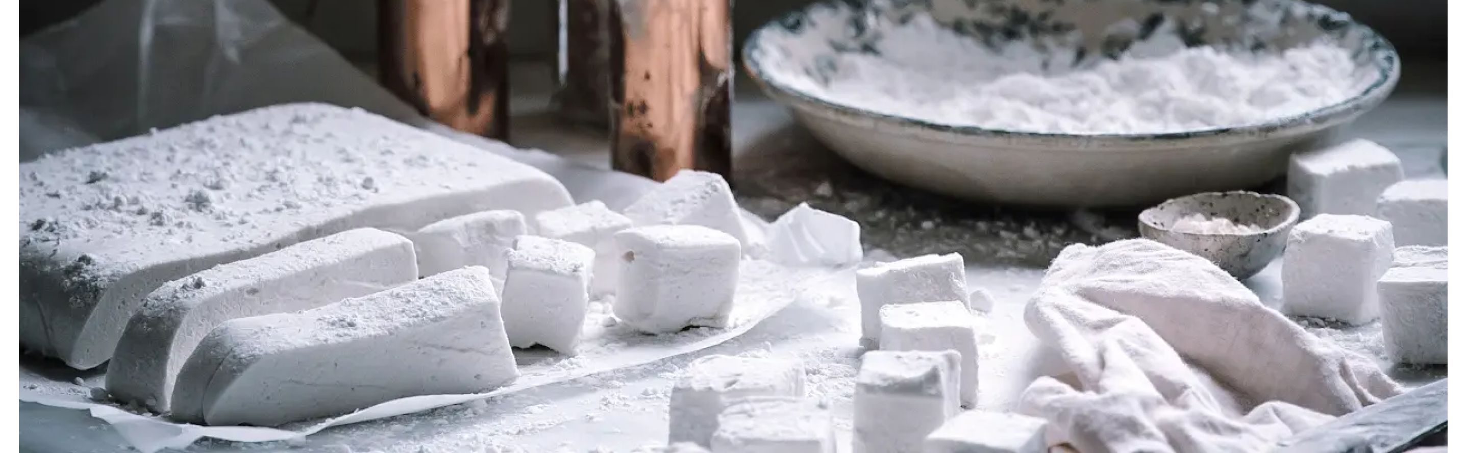 Gelatin powder on a countertop