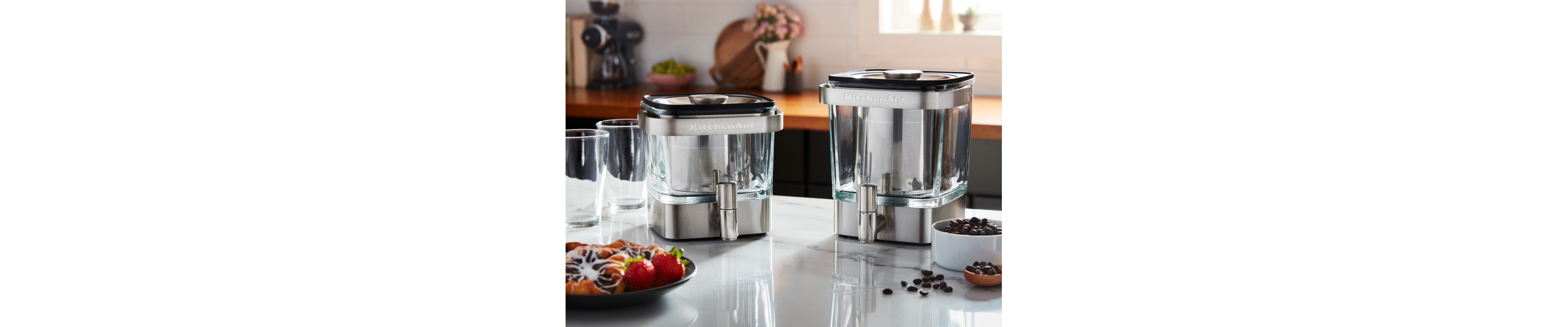 A disassembled KitchenAid® cold brew maker