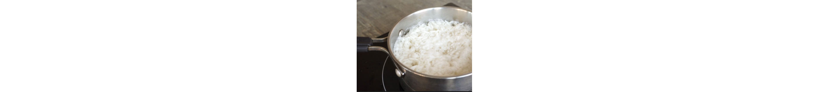  Rice simmering in pot