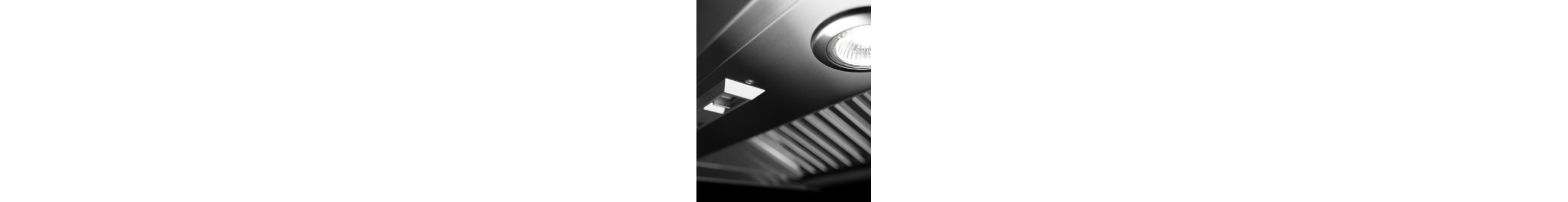 The underside of a KitchenAid® range hood