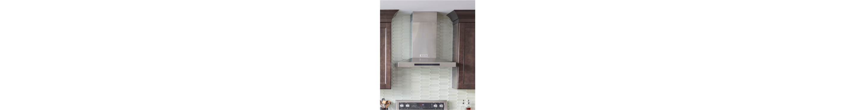 A KitchenAid® range hood in a kitchen