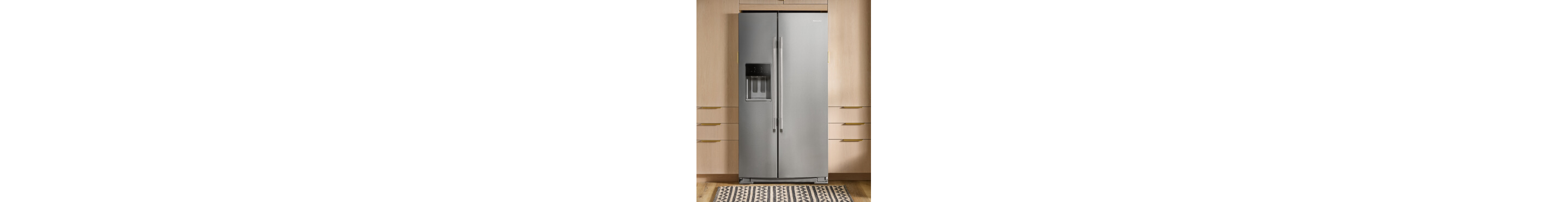 A KitchenAid® side-by-side refrigerator