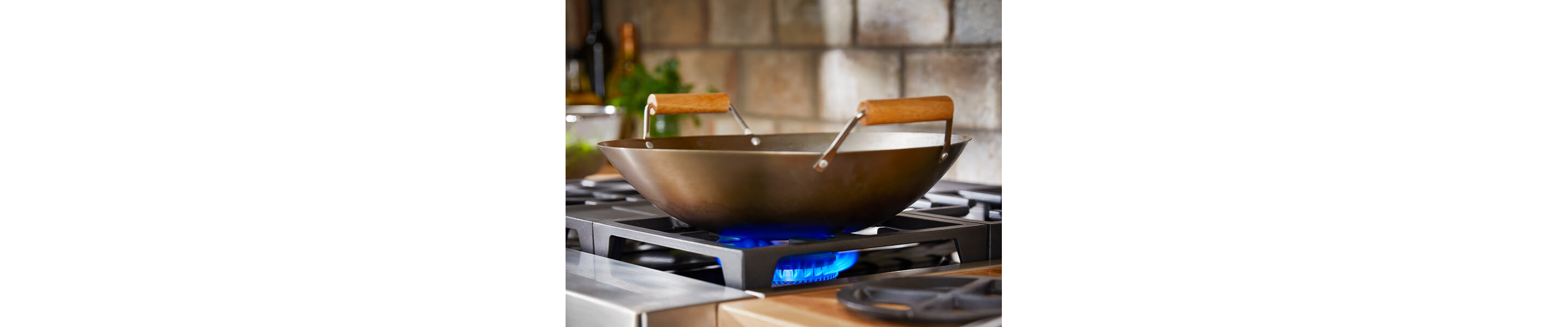 A wok on a cooktop