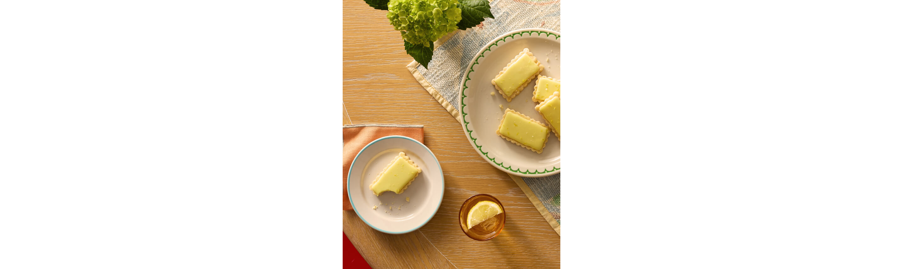Yuzu shortbread cookies.