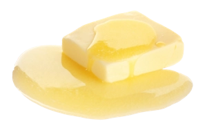 A melting pat of butter