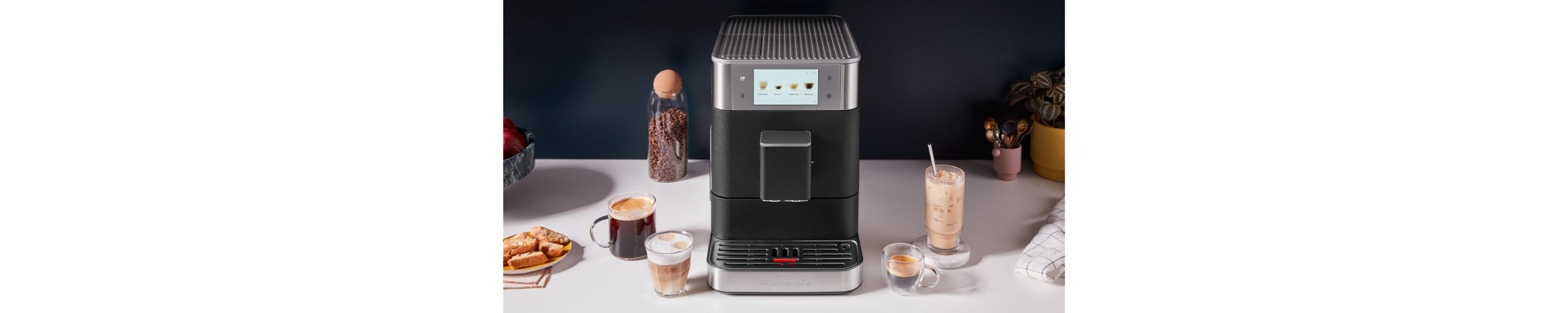 A KitchenAid® Fully Automatic Espresso Machine.