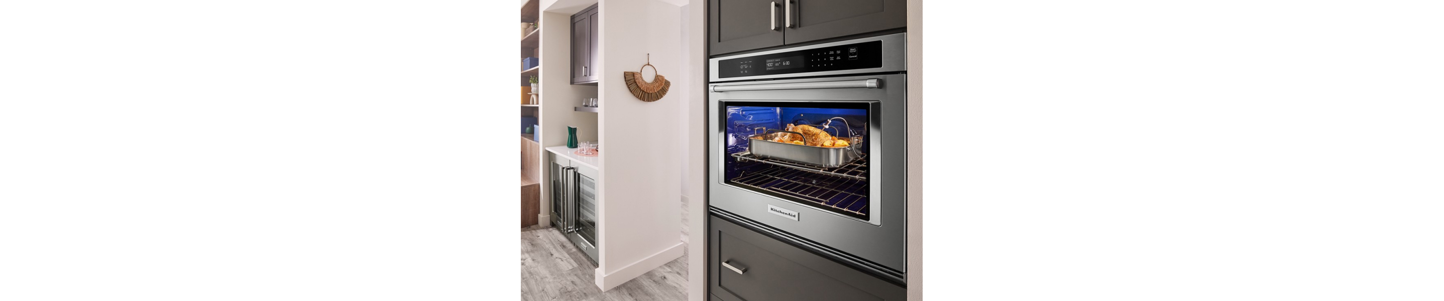 A turkey in a KitchenAid® wall oven