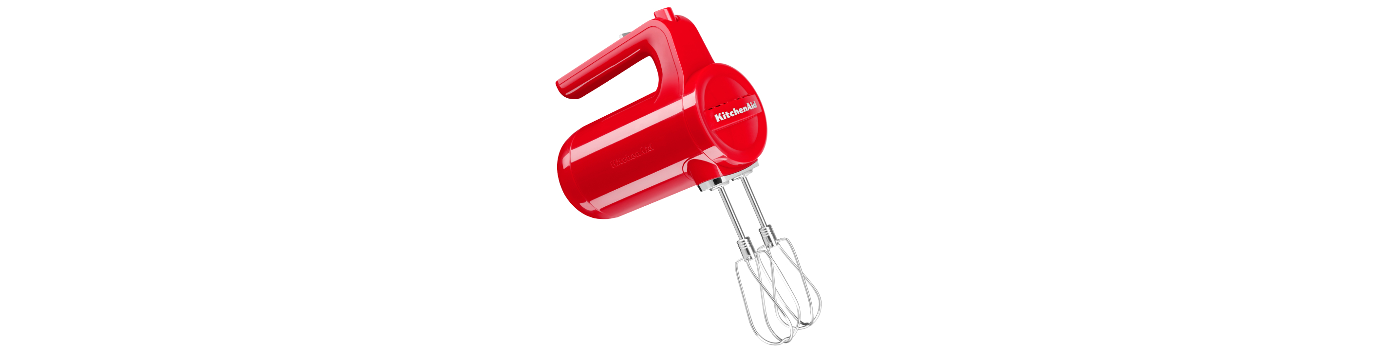 Red KitchenAid® cordless hand mixer