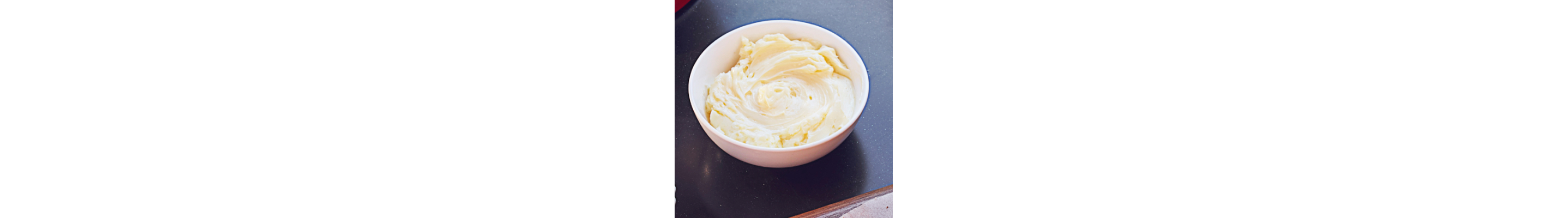 Mascarpone in white bowl