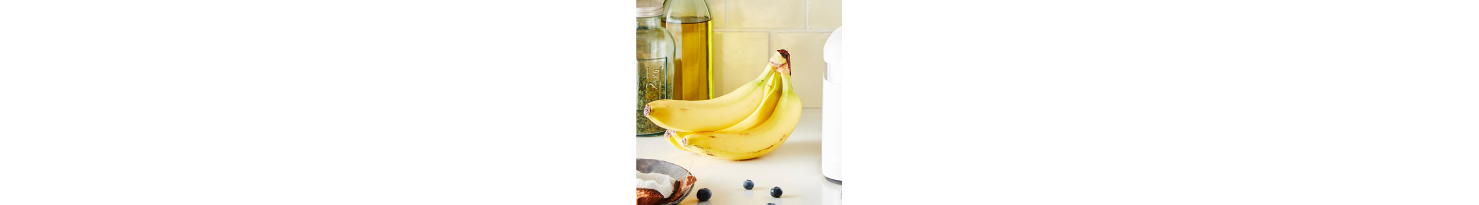 Bananas on countertop