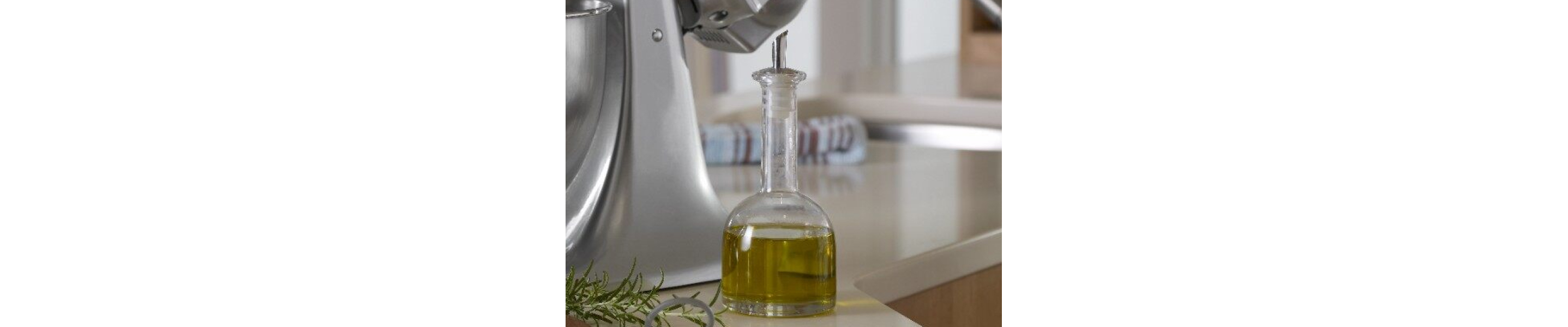 Cooking oil on a counter