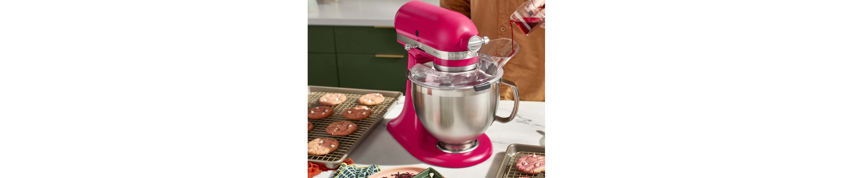 KitchenAid® 2023 Color of the Year stand mixer with pouring shield 