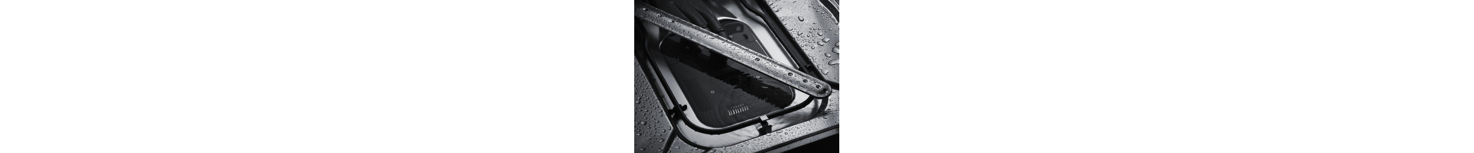 A closeup of a KitchenAid® dishwasher heating element.