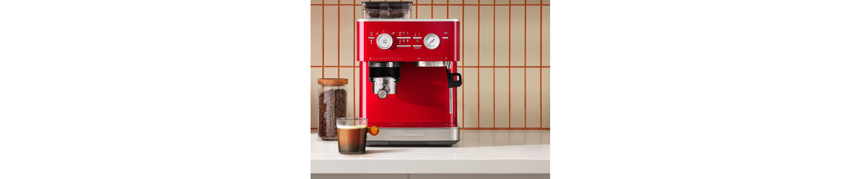 Red KitchenAid® Semi-Automatic Espresso Machine