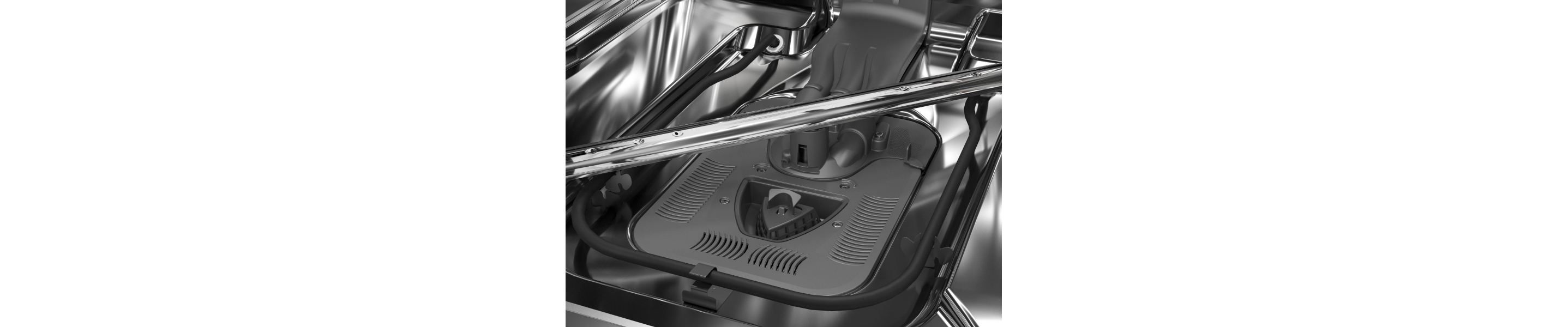 The heating element of a KitchenAid® dishwasher.