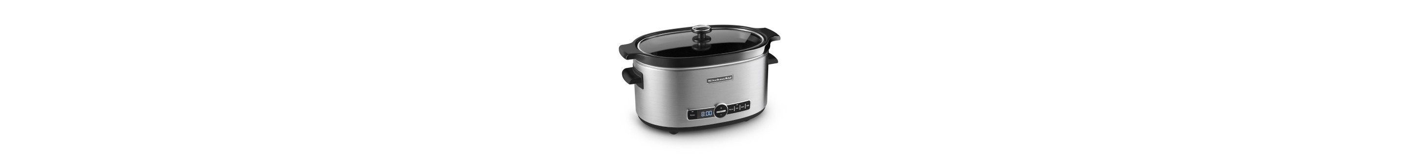 Stainless steel KitchenAid® slow cooker