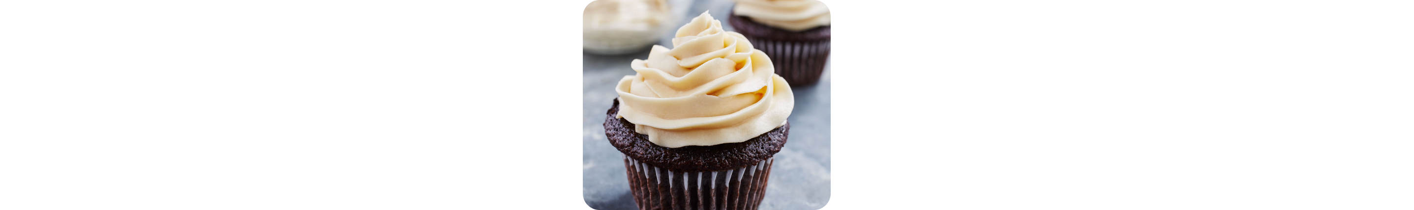 Cold brew coffee recipe of cupcake with frosting on top