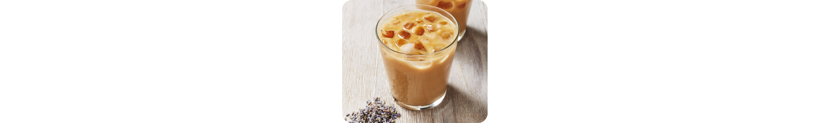 Glass of iced coffee recipe with cream