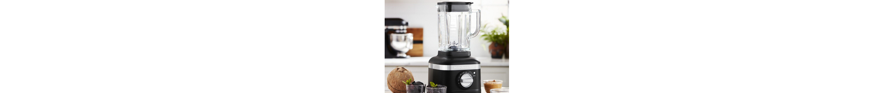 Black KitchenAid® blender on countertop