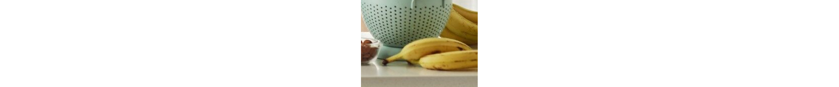Close up of bananas on countertop