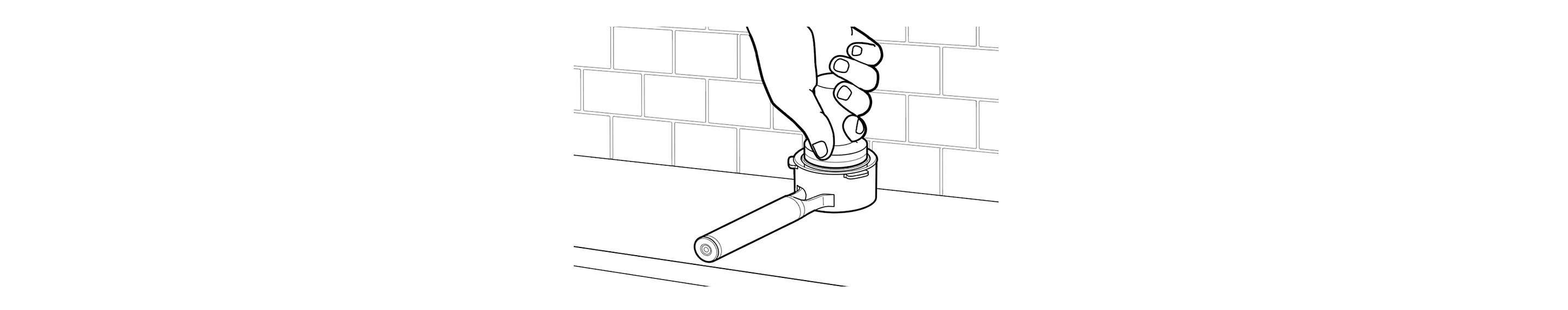 Illustration of hand tamping grounds