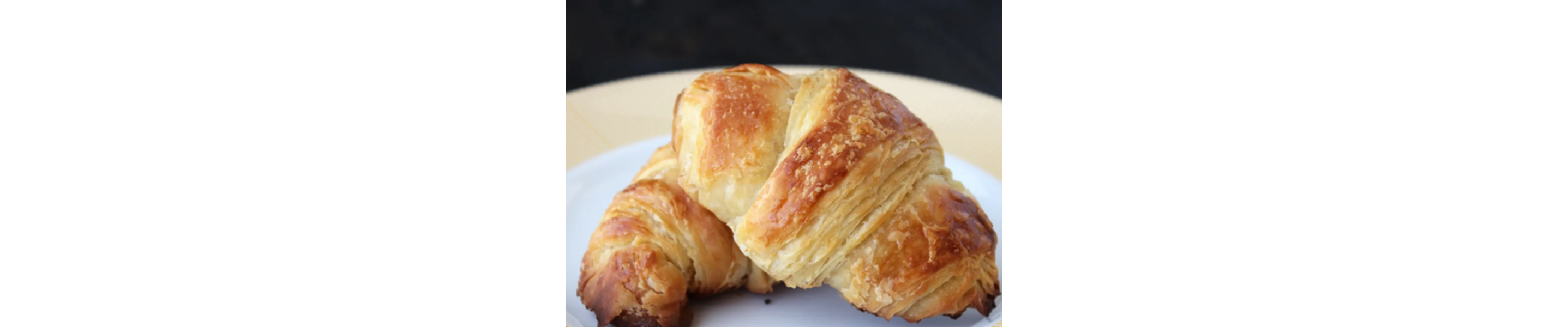 Croissants on a plate