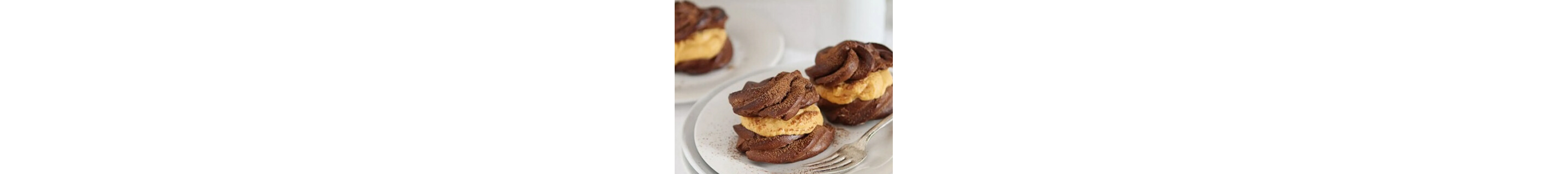 Mocha cream puffs