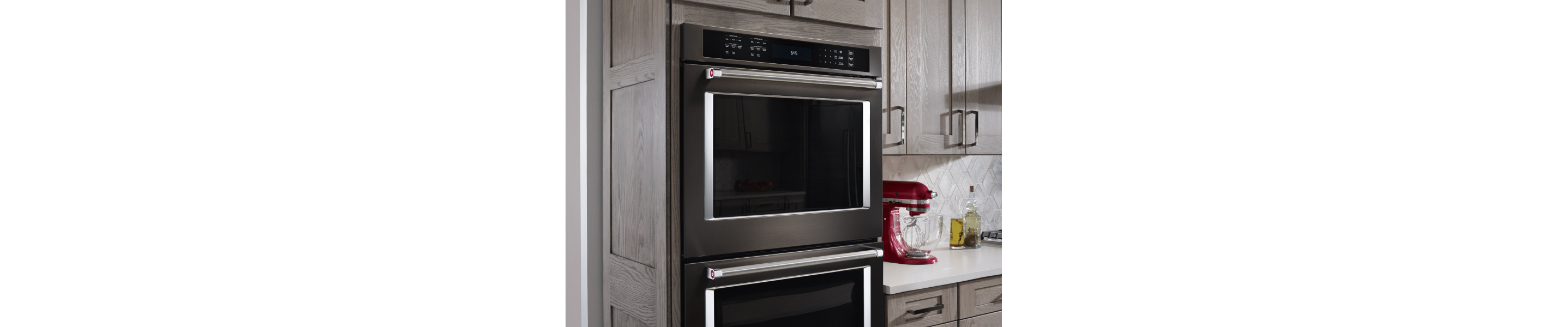 A KitchenAid® wall oven in a modern kitchen.
