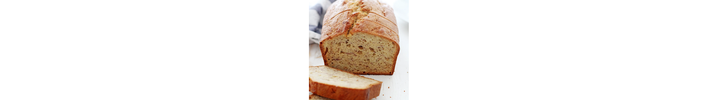Sliced banana bread