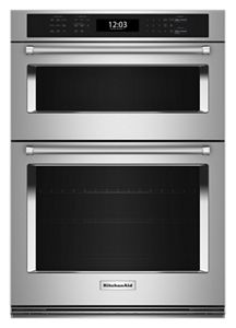 KitchenAid® 30" Combination Microwave Wall Ovens with Air Fry Mode.