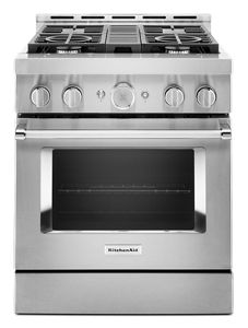 KitchenAid® 30'' Smart Commercial-Style Gas Range with 4 Burners