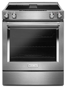 30-Inch 4-Element Electric Downdraft Slide-In Range