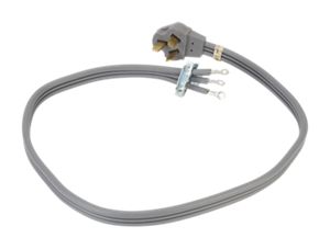 4' Electric Range Power Cord 3 Wire 40 Amp Right Angle Plug